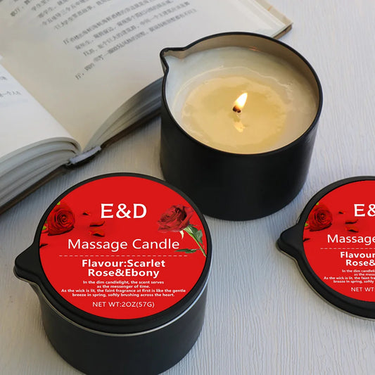 E&D Massage Scented Oil Candle