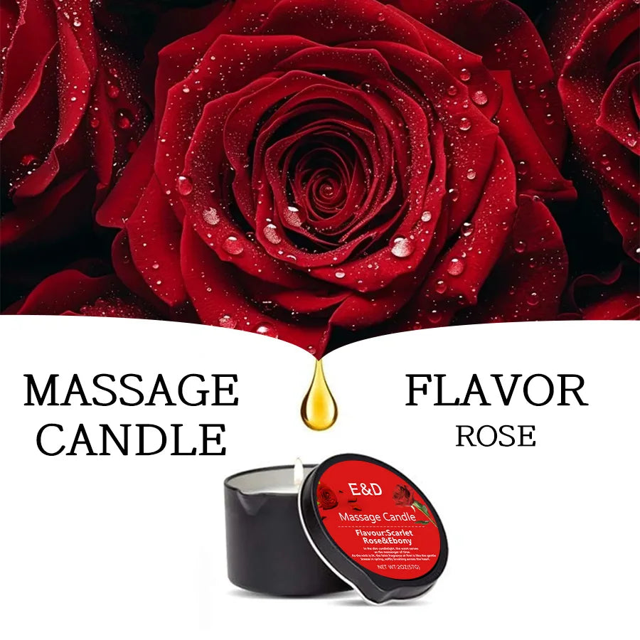 E&D Massage Scented Oil Candle