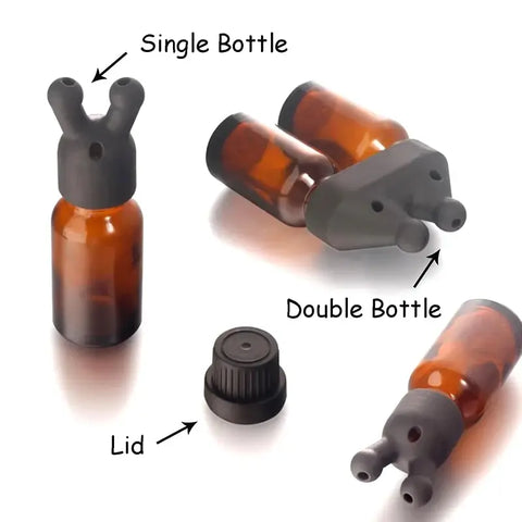 Aromatherapy essential oil container leakproof design