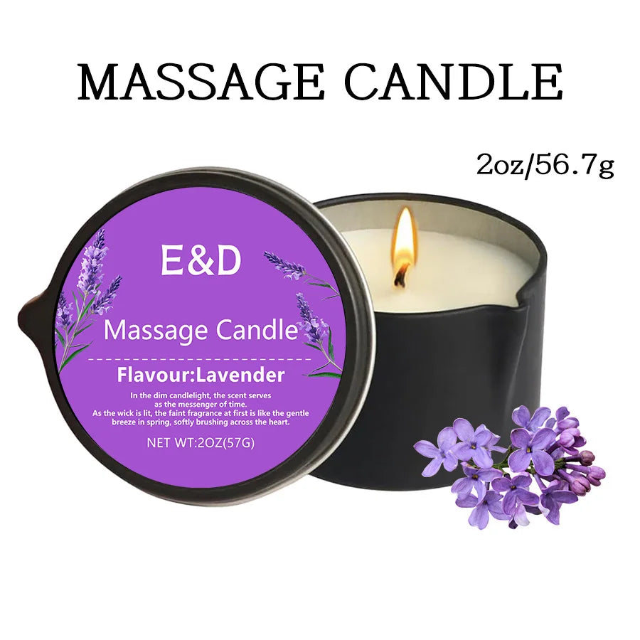 E&D Massage Scented Oil Candle