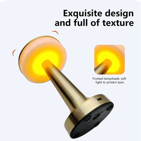LED Table Light Metal Touch Desktop Decorative Lamp