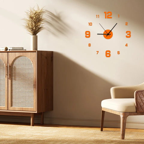 Creative Frameless DIY Wall Clock