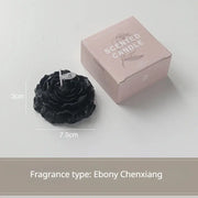 Homemade peony fragrance candle with elegant design