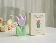 Hand-poured tulip candle for special occasions