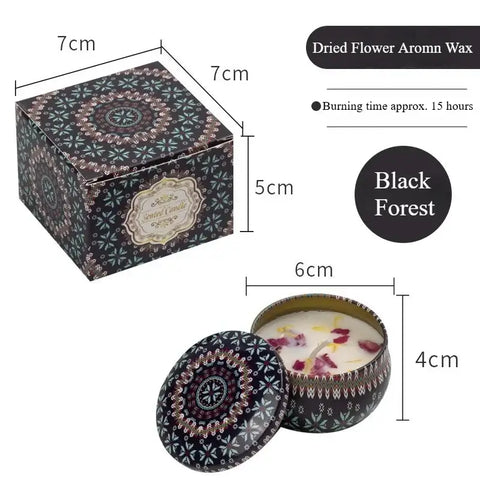 Retro Flowers Natural Scented Candles Scented Dried Flower