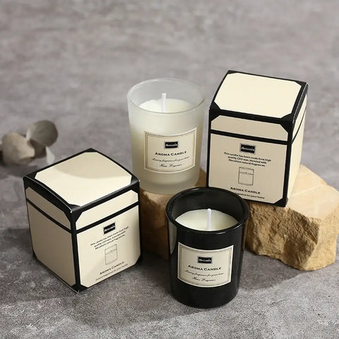 Romantic air fragrance candle in decorative jar