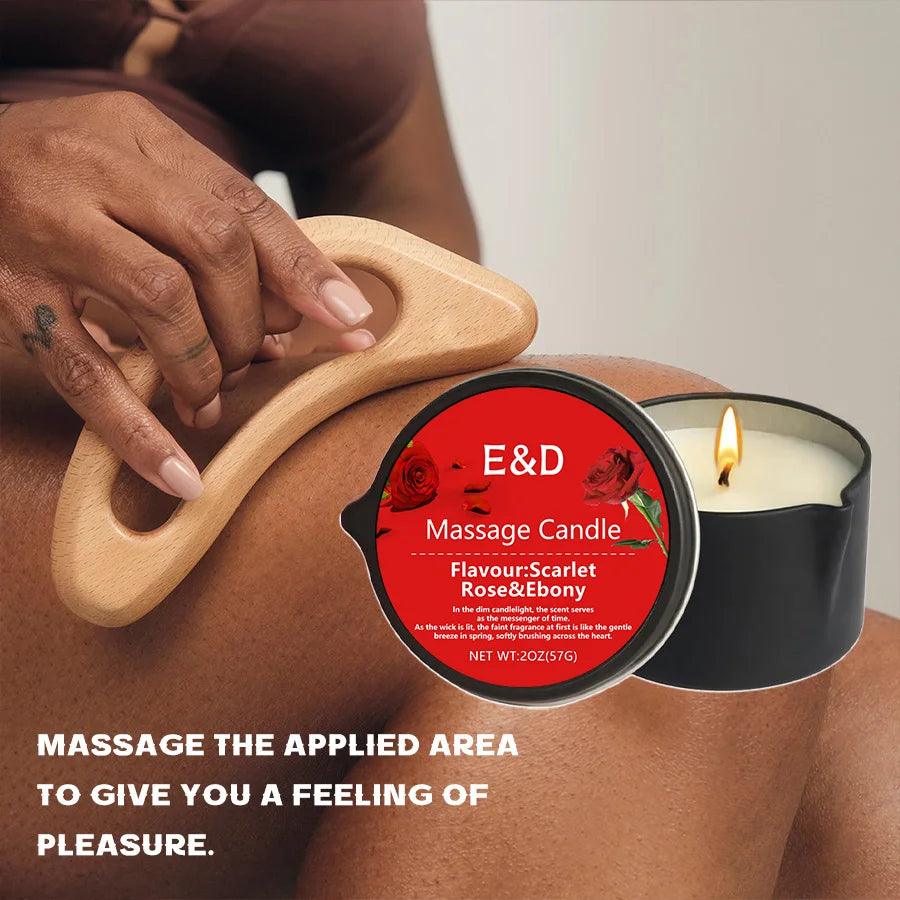 E&D Massage Scented Oil Candle