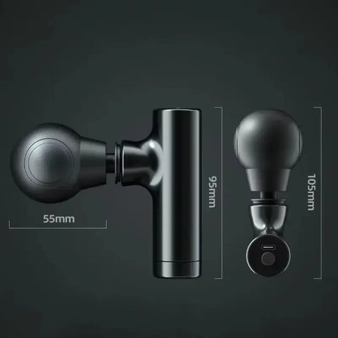 Lightweight deep tissue massager for on-the-go use