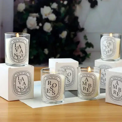 Soft romantic perfume in sleek transparent glass