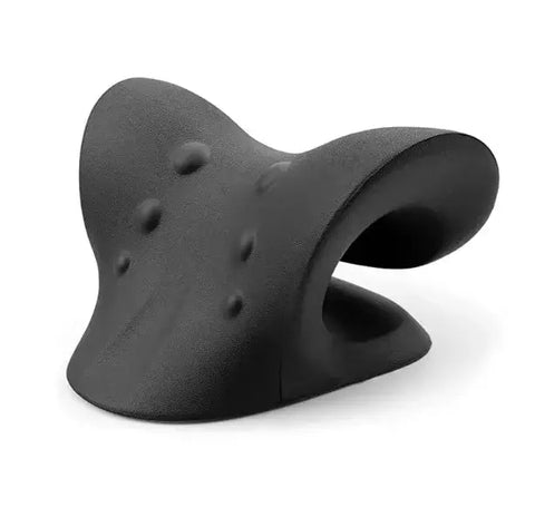 Comfortable neck pillow with built-in massage nodes