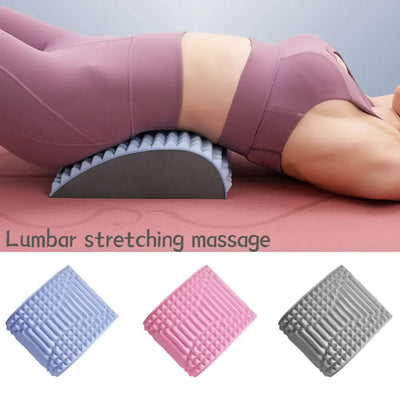 Back stretcher pillow for lumbar and neck support