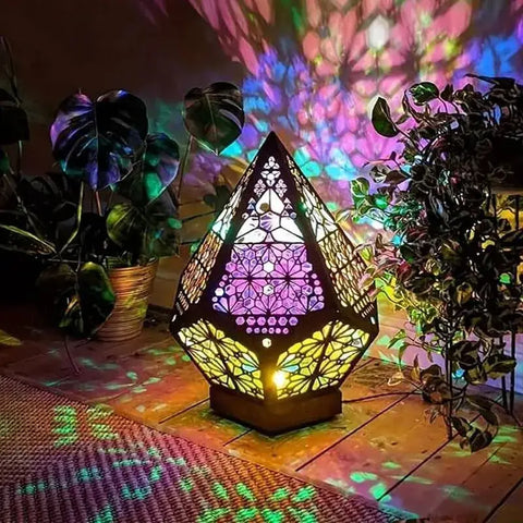 Bohemian LED Table Lamp Star Lamp Multicolour 3D Geometric