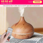 Portable essential oil diffuser and air humidifier