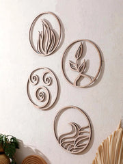 Rustic wooden wall hanging decoration