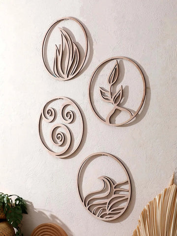 Rustic wooden wall hanging decoration