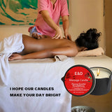 E&D Massage Scented Oil Candle