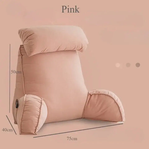 Reading pillow with large back support