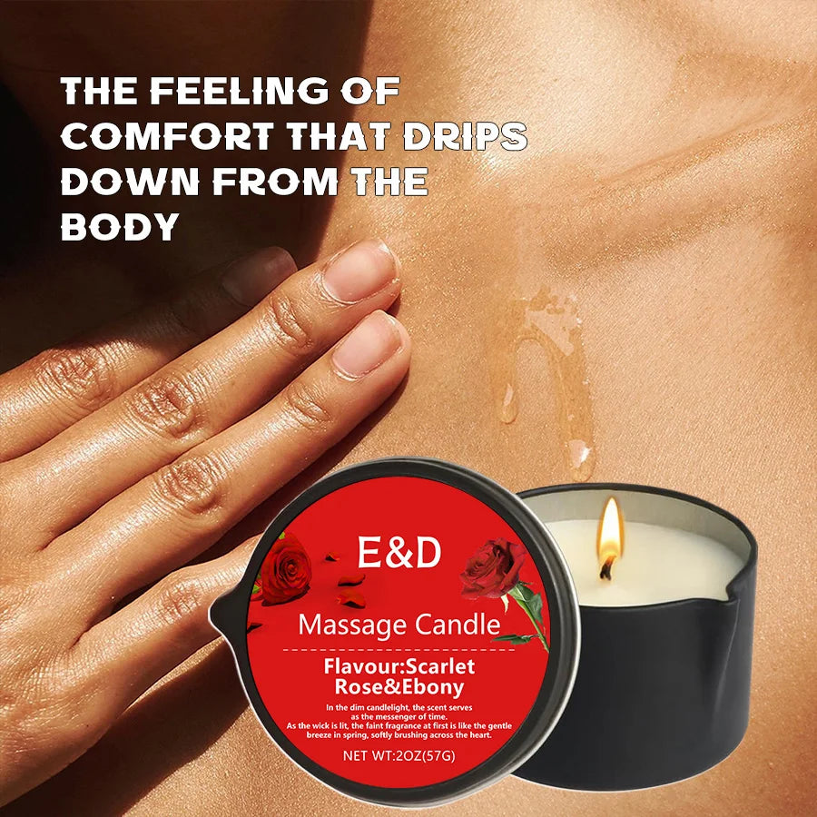 E&D Massage Scented Oil Candle