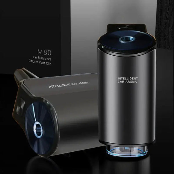 Stylish car aroma diffuser with essential oil scent