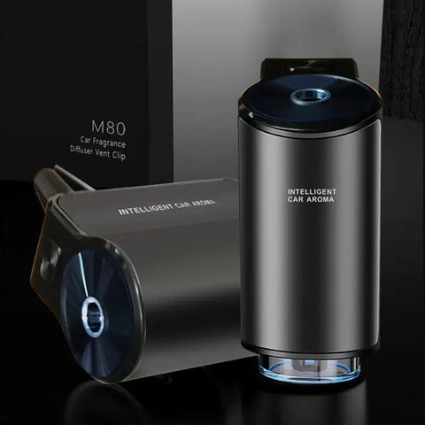 Stylish car aroma diffuser with essential oil scent