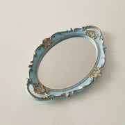 Hand-painted European ceramic decorative plate with traditional patterns