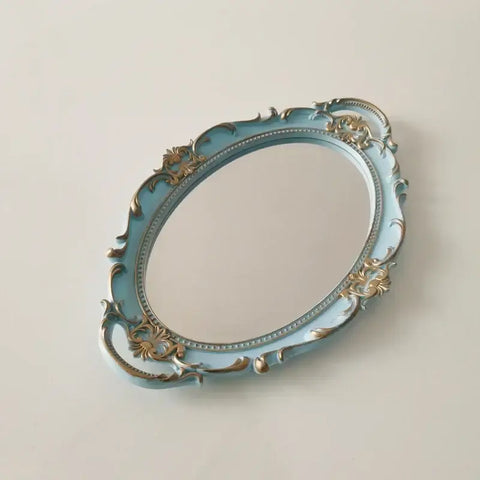 Hand-painted European ceramic decorative plate with traditional patterns