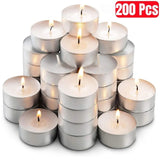 White Unscented Tea Light Candles