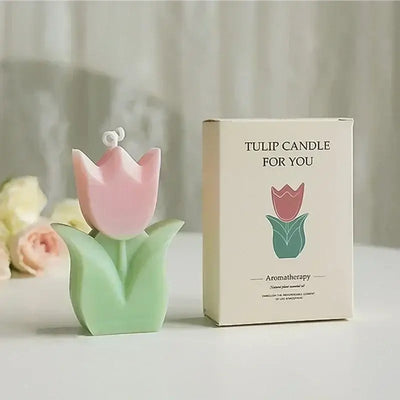 Hand-poured tulip candle for special occasions