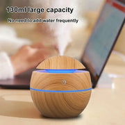 Electric humidifier with wood finish