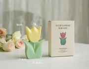 Hand-poured tulip candle for special occasions