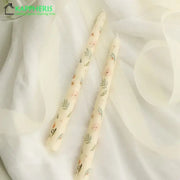 romantic dinner setting with 7.5 inch taper hand candles