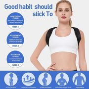 Unisex back straightener for upper spine support