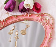Hand-painted European ceramic decorative plate with traditional patterns
