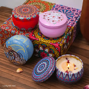 Elegant Arabian style scented candle gift set, 4pcs