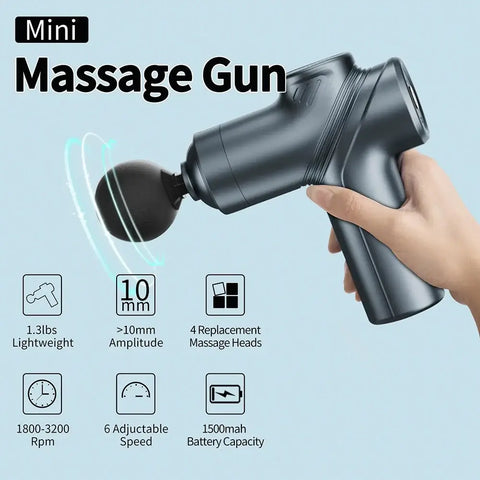 Portable Deep Muscle Massage Gun® with multiple speed settings