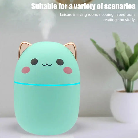 Mini cute air humidifier with essential oil diffuser