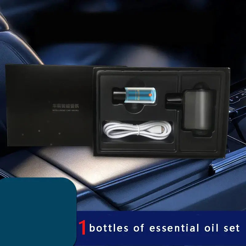 Stylish car aroma diffuser with essential oil scent