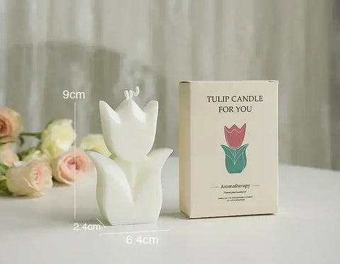 Hand-poured tulip candle for special occasions