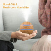 Electric humidifier with wood finish