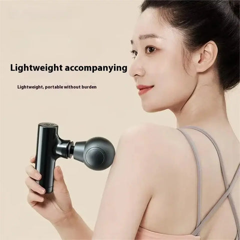 Lightweight deep tissue massager for on-the-go use