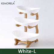 Home living room plastic fruit plate with multiple layers