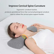 Memory foam cervical pillow for spinal alignment