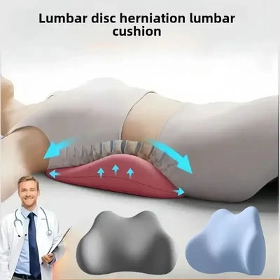 Memory foam lumbar cushion for lower back support