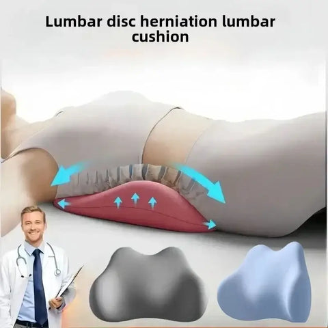 Memory foam lumbar cushion for lower back support