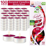 Decorative Berry Tealight Candles® for cozy ambiance