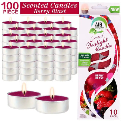 Decorative Berry Tealight Candles® for cozy ambiance