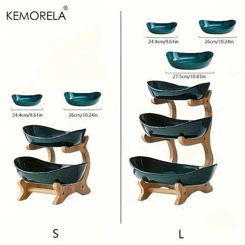 Home living room plastic fruit plate with multiple layers
