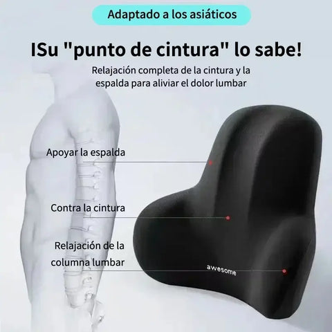 Ergonomic lumbar support cushion for office chair