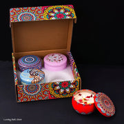 Elegant Arabian style scented candle gift set, 4pcs