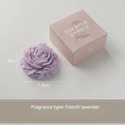 Homemade peony fragrance candle with elegant design